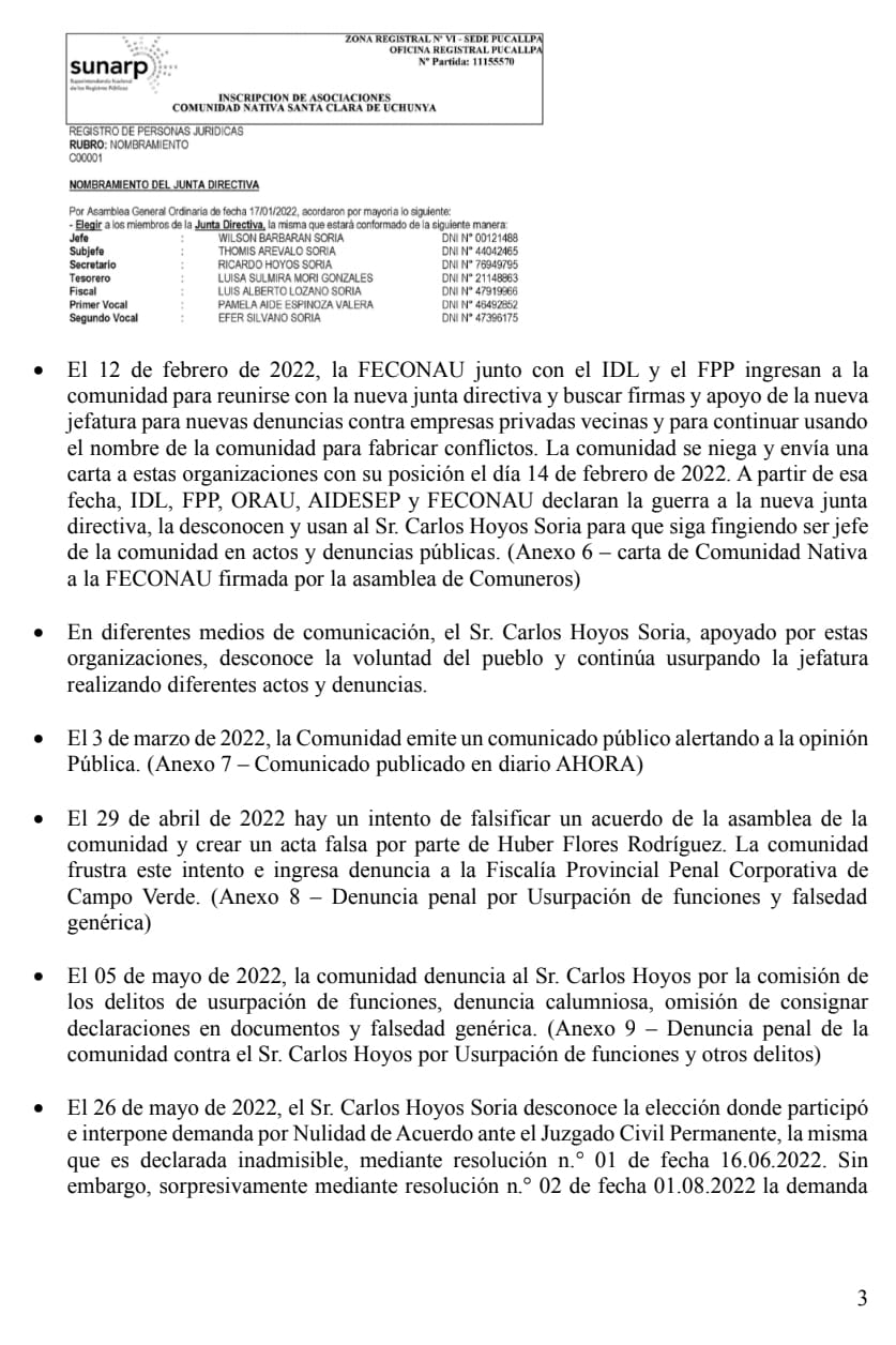 Documento 4 de la noticia Gestiones en Lima con congresistas, Defensor y Fiscalía