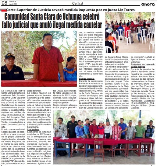 Documento 1 de la noticia Conferencia de prensa sobre anulación de la medida cautelar