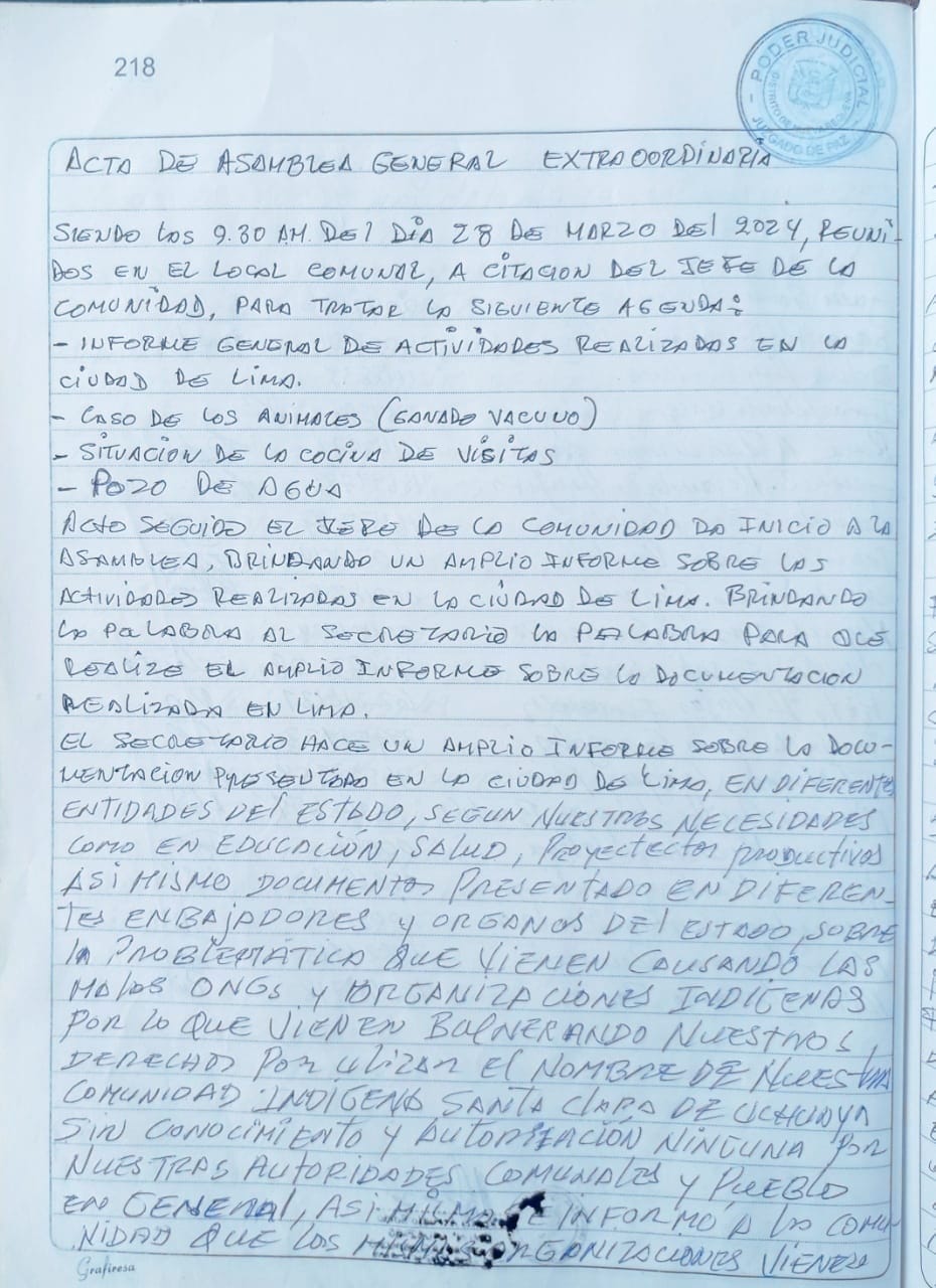 Documento 1 de la noticia Asamblea rechaza intromisión de IDL y FPP