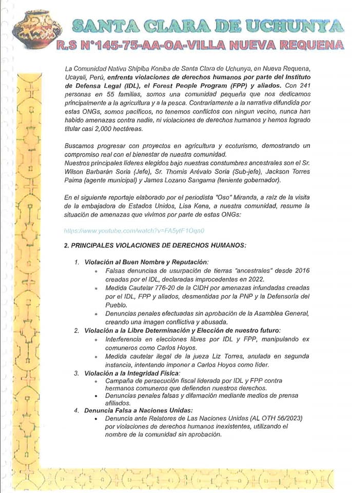 Documento 3 de la noticia Fiscalía acoge denuncia por coacción contra IDL y FPP
