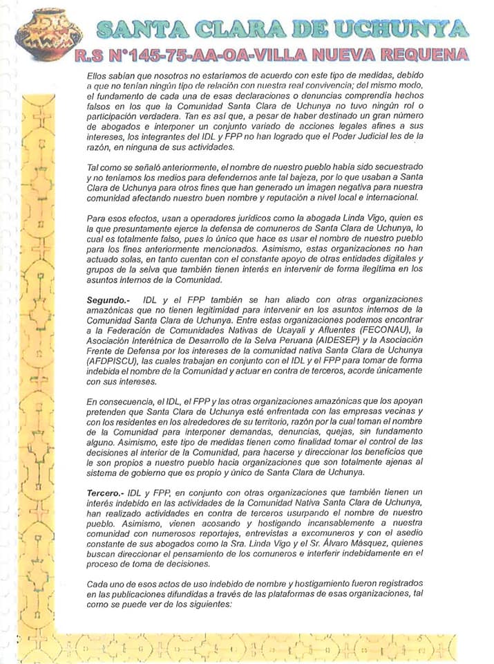 Documento 5 de la noticia Fiscalía acoge denuncia por coacción contra IDL y FPP