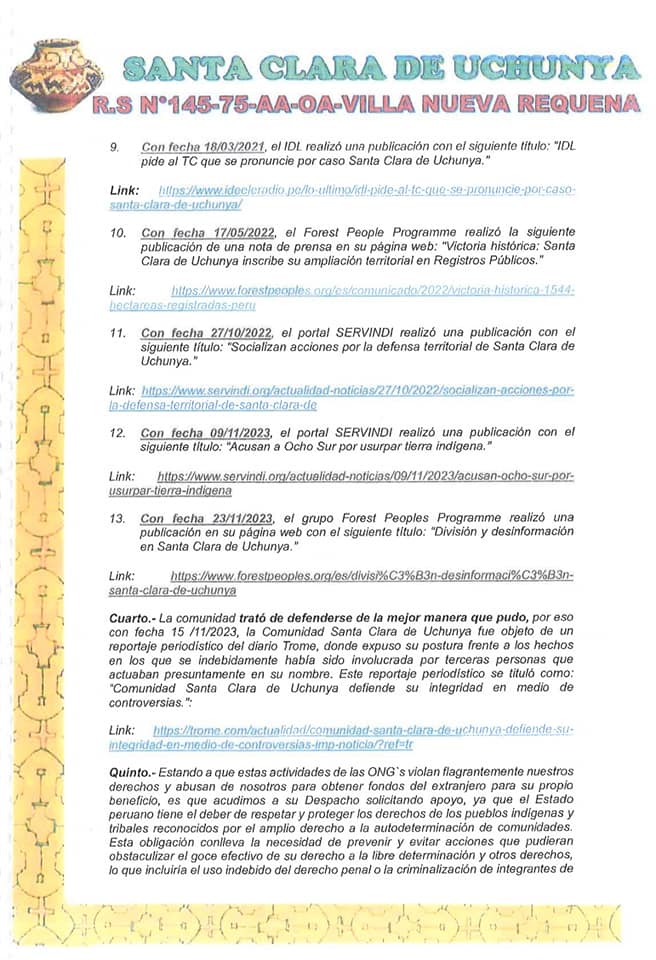 Documento 7 de la noticia Fiscalía acoge denuncia por coacción contra IDL y FPP