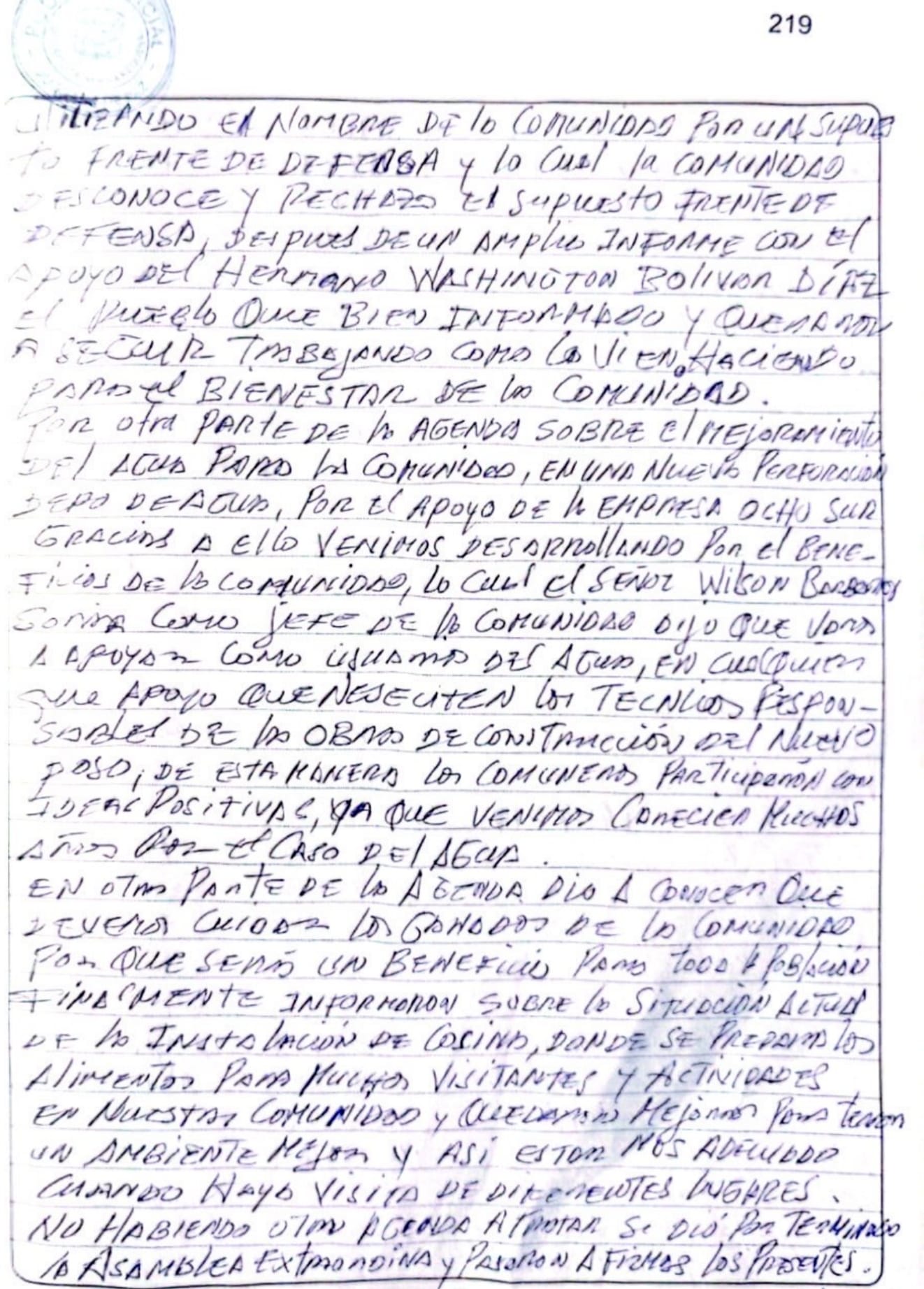 Documento 14 de la noticia Carta al juez Víctor Zúñiga por denuncias de las ONGs