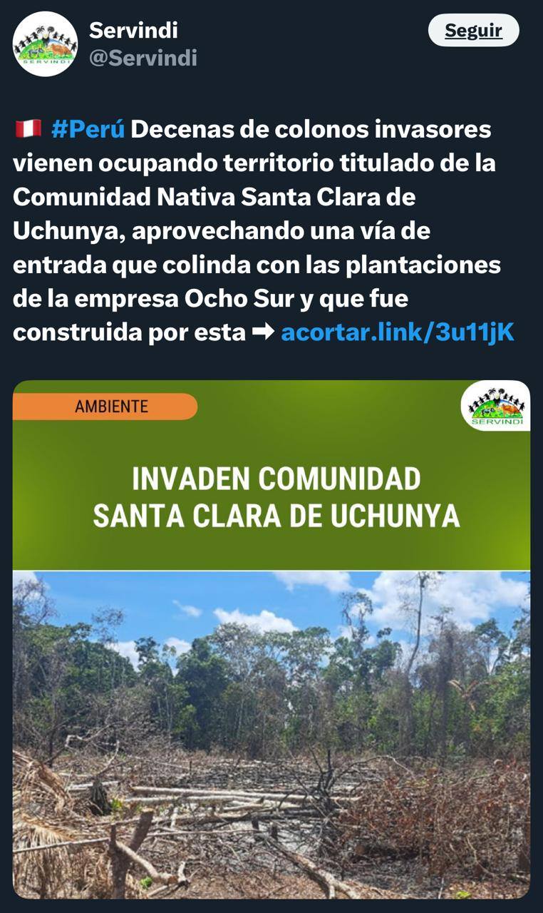 Rechazo a SERVINDI por difundir informaciones falsas